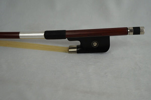 Archet professionnel en bois de brésil avec incrustation de perles blanches et de grenouille d'ébène de haute qualité, prix de gros, pour <span class=keywords><strong>violon</strong></span> alto, accessoire de cordes - Product Image 2