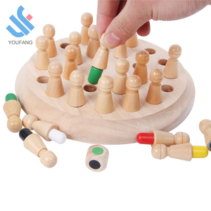 YF-L0214 di legno giochi di <span class=keywords><strong>scacchi</strong></span> giocattoli educativi colorato rompicapo bambino memoria di legno di <span class=keywords><strong>scacchi</strong></span> - Product Image 3