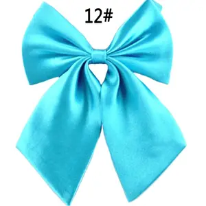 Formal Commercial Bow Tie Butterfly Cravat Silk bowtie Solid Color Marriage Bow Ties For Women Formal Business