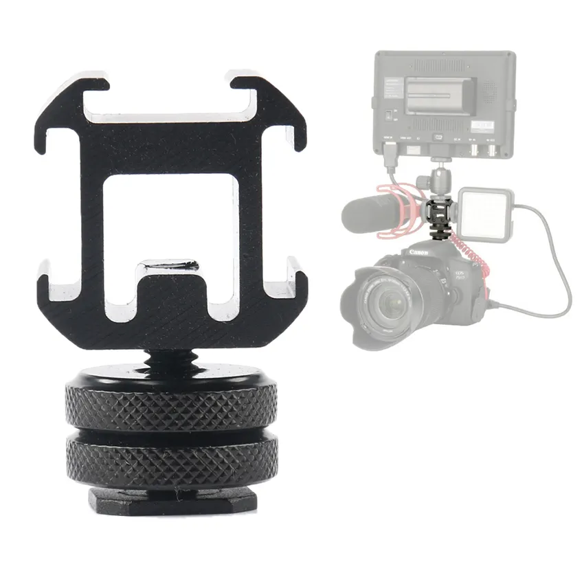 VGEET video camera accessory camera dslr hot shoe mount adapter for dslr camera monitor