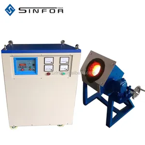 Medium Frequency Induction Melting Machine 50kg furnaces for melting gold silver melter