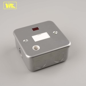 Indicateur d'unité de fusion acier inoxydable WK 13A, plaqué métallique, sans interrupteur - Product Image 1