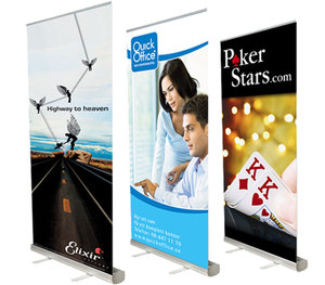 Taşınabilir rulo ekran reklam alüminyum widebase özel baskı promosyon rulo afiş standı - Product Image 4