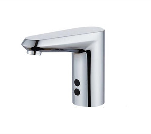 <span class=keywords><strong>Robinet</strong></span> de lavabo électronique automatique à capteur tactile gratuit avec cartouche céramique, montage monotrou, design moderne pour salle de bain - Product Image 1