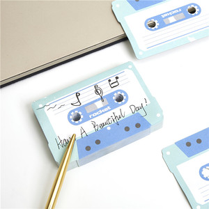 Tùy chỉnh băng hình Memo Pad mạnh mẽ dính chết cắt lưu niệm ghi chú dán - Product Image 3