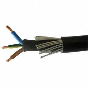 Kabel armoumed 4mm 6mm kabel Xlpe tembaga harga kabel daya Xlpe SWA 6943X 3 inti baja tegangan rendah tembaga polos 3cx10mmsq