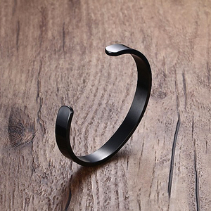 Custom logo Fashion 316L Stainless Steel Cuff Bracelet <strong>Silver</strong> Gold <strong>for</strong> Women <strong>Men</strong> - Product Image 5