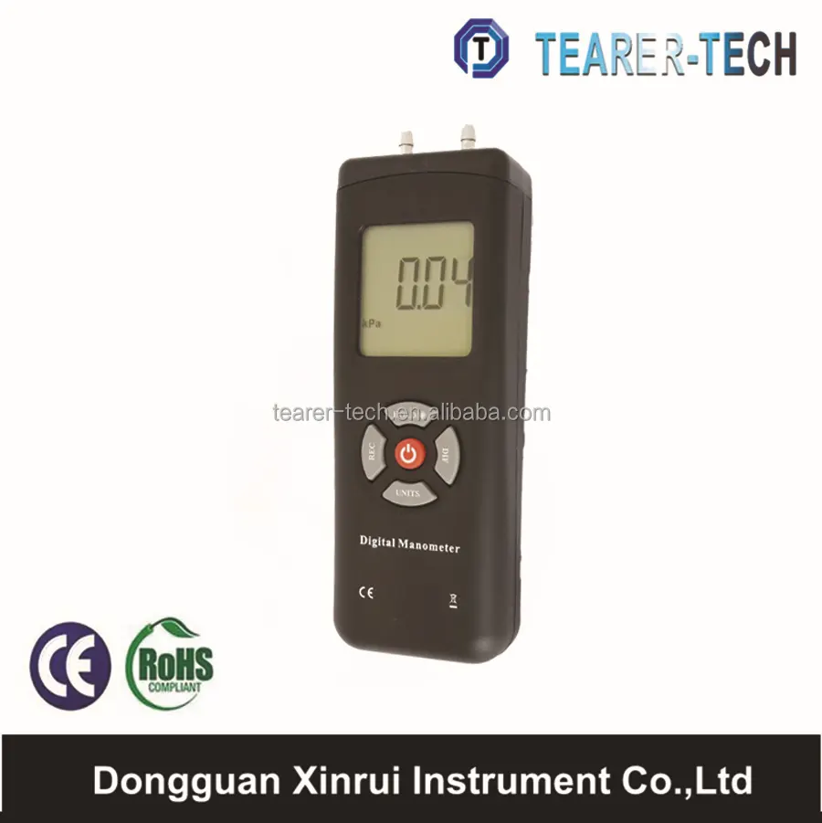 Kỹ thuật số LCD đồng hồ đo áp lực không khí áp kế đo khác biệt giữa đo tối đa 10 psi( tl- 102)