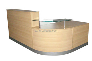 SUN GOLD cash counter reception modern <strong>office</strong> desk furniture modern <strong>office</strong> <strong>table</strong> design <strong>l</strong> <strong>shaped</strong> sz od224 - Product Image 4