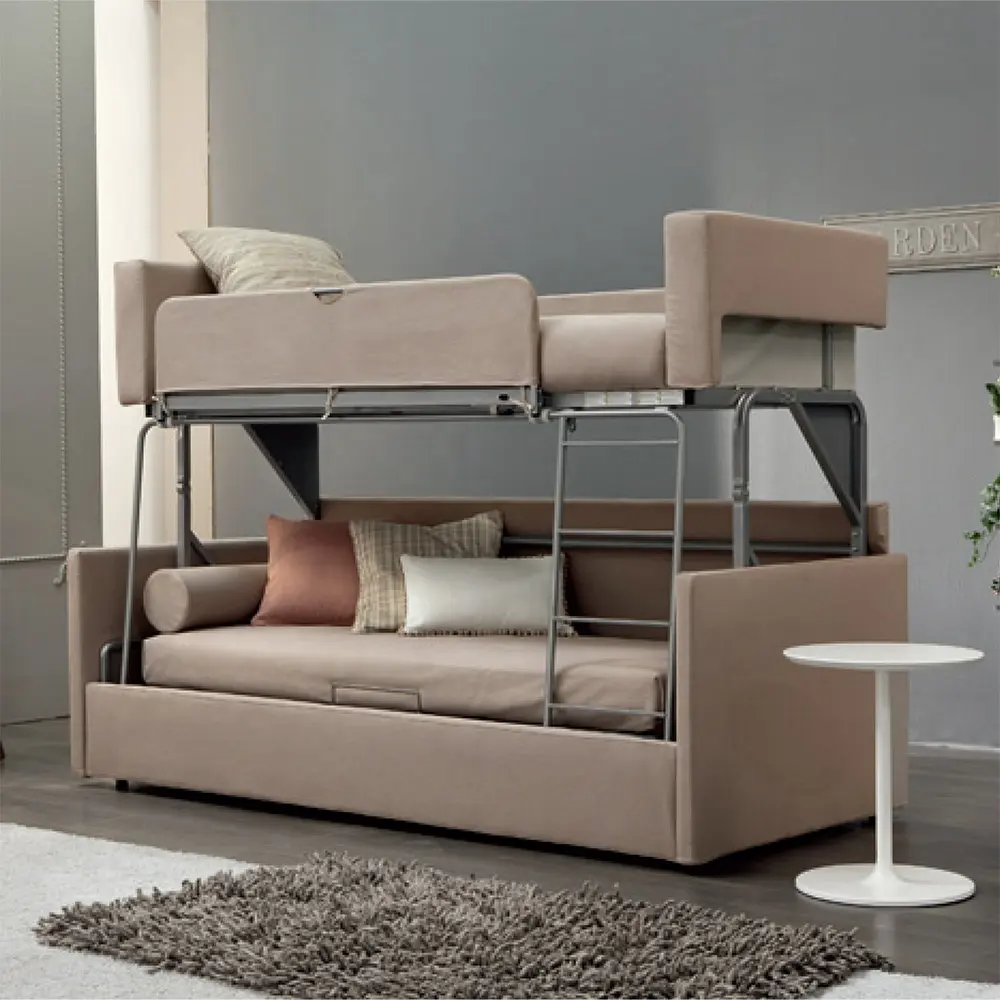 الايطالية تصميم توفير مساحة المنزل فندق غرفة المعيشة أريكة قابلة للطي سرير بطابقين