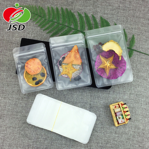 Sacs écologiques à fermeture éclair, 10 pièces, emballage en <span class=keywords><strong>plastique</strong></span> Transparent pour aliments, noix, Biscuits, grands, en Stock - Product Image 6