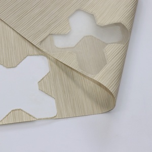 Nuovo <span class=keywords><strong>Design</strong></span> per ufficio Hotel con motivo a doppio strato cavo trasparente per finestre in tessuto per tenda - Product Image 3