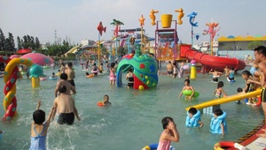 Parc aquatique fantaisie, grand parc d'eau avec toboggan en fibre de verre, - Product Image 4