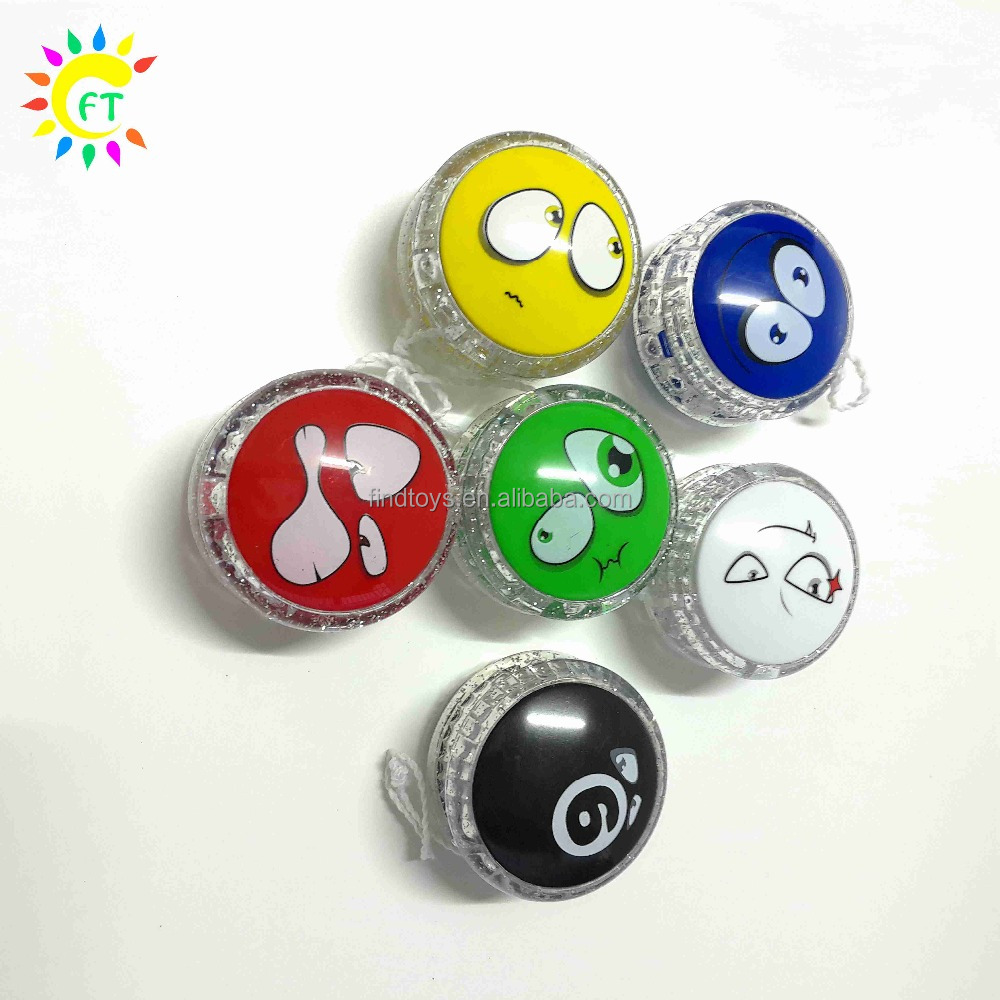 Забавный мигающий светодиодный Йо-шар, детские игрушки с логотипом, оптовая продажа