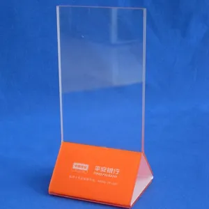 Acrylic Poster Leaflet Display Stand Acrylic Menu Holder Standing