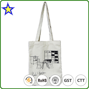 Haute Performance <span class=keywords><strong>custom</strong></span> logo imprimé toile de coton sac à main sac fourre - tout - Product Image 3