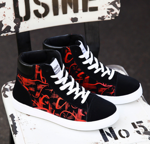 Chaussures en <span class=keywords><strong>toile</strong></span> décontractées à col haut pour hommes, baskets à la mode pour l'hiver et l'automne UP-0071J - Product Image 6