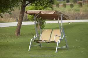 Muebles de Exterior Modernos y Acogedores de Lujo, <span class=keywords><strong>Silla</strong></span> <span class=keywords><strong>Colgante</strong></span> de Exterior de 3 Plazas para Adultos con Toldo - Product Image 6
