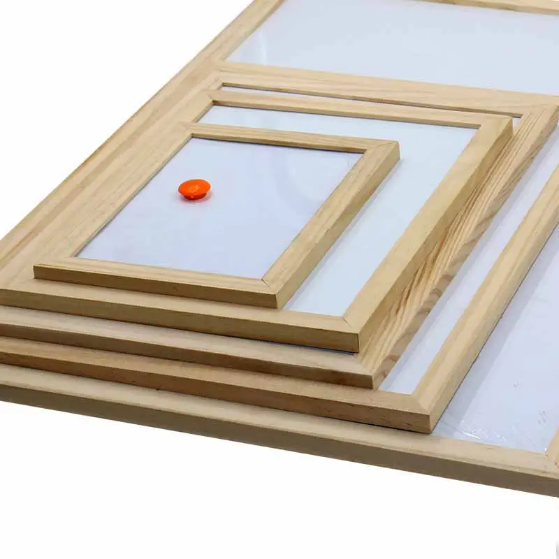 Houten frame droge wissen magnetische wit board