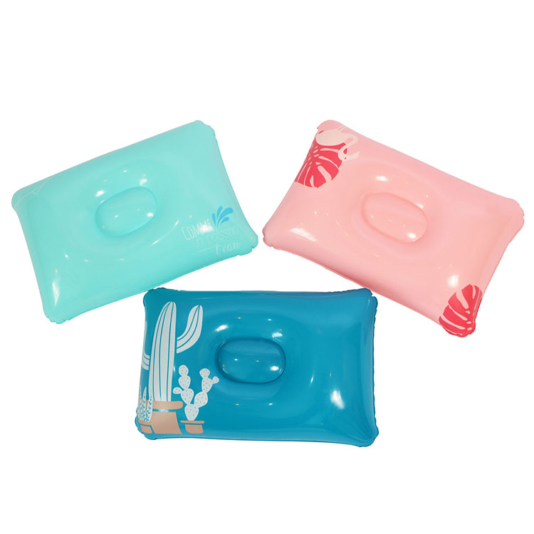 2022 Pillow Inflatable Rectangle Pillow Factory Price High Quality Comfortable Office Workers Travel Inflation Neck Pillow
