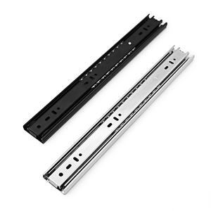 Sistema de rieles deslizantes ocultos de 45 mm de extensión total para cajones, rieles ajustables para muebles de cajones de madera pesada - Product Image 5