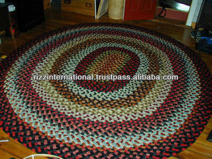 Style de ferme moderne nouveau tapis de coton tressé tissé à la main lavable pour salon de fête de mariage-Vente en gros - Product Image 2