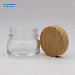 Vente en gros de pots cosmétiques en verre bleu vides avec couvercle en plastique ABS, forme unique, impression de logo, soin de la peau, crème pour le visage, lotion <span class=keywords><strong>YUXI</strong></span> - Product Image 6
