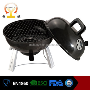 Cromado de acero inoxidable al por mayor de carbón portátil <span class=keywords><strong>mini</strong></span> <span class=keywords><strong>barbacoa</strong></span> parrilla redonda con certificado ce - Product Image 4
