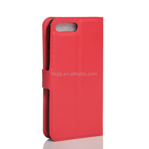 Étui à rabat en cuir PU de qualité supérieure, classique, à grain de litchi, pour <span class=keywords><strong>iPhone</strong></span> 7 <span class=keywords><strong>7s</strong></span> Plus - Product Image 4