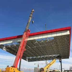 Estructura de espacio de acero, toldo, estación de Gas