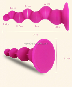 Soft Alta Qualidade Silicone Bolas em Dois Lados 15cm Extra Longo Anal Beads Com Ventosa Estimulante Ass Intruder Toy Butt Plug - Product Image 4