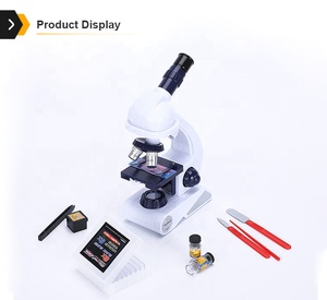 HUANUO Jouets Vente à Chaud Enfants 80X-450X Science <span class=keywords><strong>Education</strong></span> <span class=keywords><strong>Toy</strong></span> Set Simulation Kids <span class=keywords><strong>Microscope</strong></span> <span class=keywords><strong>Toy</strong></span> With Full Function - Product Image 2