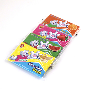 Halal 11g Fruity Flavored Chewing Bubble <strong>Gum</strong> with Watermark Tattoo Design Bulk Box Packaging Manufacturer - Product Image 4