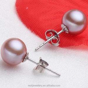 Gioielli di moda classico S925 argento 5-6mm bianco rotondo <span class=keywords><strong>perle</strong></span> <span class=keywords><strong>d</strong></span>'<span class=keywords><strong>acqua</strong></span> <span class=keywords><strong>dolce</strong></span> <span class=keywords><strong>orecchini</strong></span> - Product Image 3