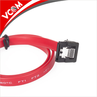 Cable Interno de Disco Duro SATA II RAID con Conector en Ángulo Recto para HDD/SSD con Bloqueo