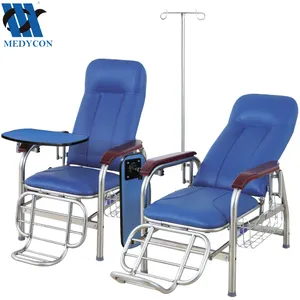 Bdec105 Professional Manufacture Adjustable Footrest Hospital Transfusion Blood Collection Chair