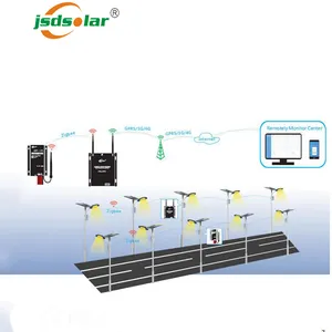 कस्टम के साथ IOT स्मार्ट सौर एलईडी स्ट्रीट लाइट नियंत्रक प्रणाली lora या Zigbee वायरलेस नियंत्रक