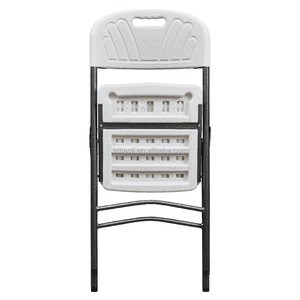 Hot Sale <strong>White</strong> HDPE Easy <strong>Folding</strong> Plastic <strong>Chair</strong> for Outdoor Furniture - Product Image 3
