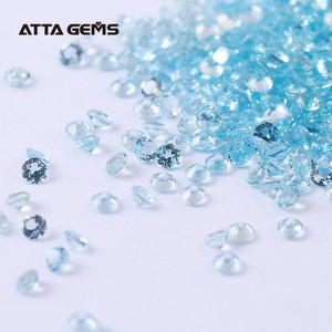 1,5mm redondo <span class=keywords><strong>apatita</strong></span> verde piedras sintéticas para la joyería - Product Image 2