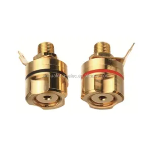 M10 brass amplifier banana jack gold binding post terminal connector