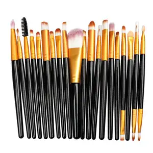 20pcs Cosmetic Brush Set Face Powder Foundation Eyebrow Eyeshadow Eyeliner Lip Brush Make Up Tools pincel maquiagem