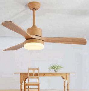 3 aspas <span class=keywords><strong>decorativas</strong></span> modernas para el hogar, sala de estar, iluminación colgante, ventilador de techo de madera para interiores, lámpara colgante - Product Image 4