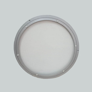Tempered Glass Top Outside Edge Metal 18&quot; 448mm Aluminum <strong>Turntable</strong> Rotating Disk Glass Lazy Susan - Product Image 2