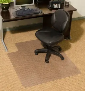 PC plastik özelleştirilmiş şeffaf ofis koruyun sert zemin pc sandalye minderi