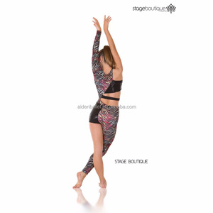 Jazz <strong>Unitard</strong> Black Animal Print Teen Girl Dress Costumes <strong>Unitard</strong> Women Training Dancewear - Product Image 5