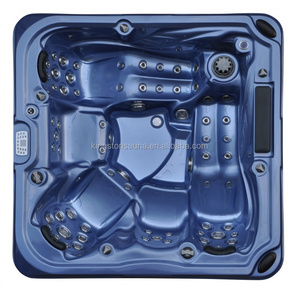 Baignoire d'extérieur en fibre de verre, 50 cm, tourbillon, avec haut-parleur pop-up