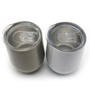 12oz Sublimation <strong>Printable</strong> Double Wall Insulated Stemless Wine Glass Tumbler Coffee Travel <strong>Mug</strong> - Product Image 2