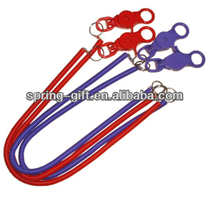 espiral de plástico pantalones de pana con el anillo dominante del casino de <span class=keywords><strong>la</strong></span> langosta del cordón bungee llavero - Product Image 2