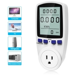 Moniteur d'électricité Power Meter Plug Home Energy <span class=keywords><strong>Watt</strong></span> Volt Amps KWH Analyseur de consommation avec écran LCD numérique - Product Image 3