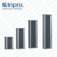 Sistema de Música Ambiental Pasivo INPRO, Altavoz PA de Columna de Madera Impermeable, 10W-40W, 100-20KHz, 4 Pulgadas, Rango Completo